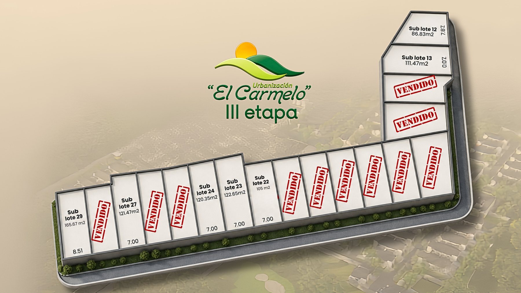 Plano Urbanización El Carmelo III Etapa